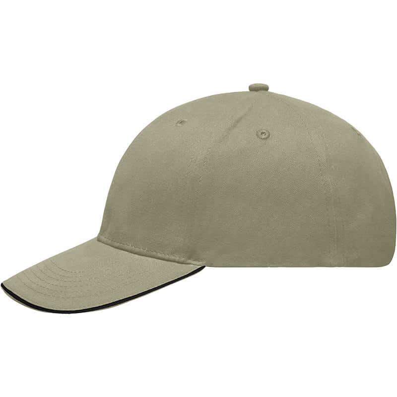 Casquette Sandwich beige noir Gauche MB6541